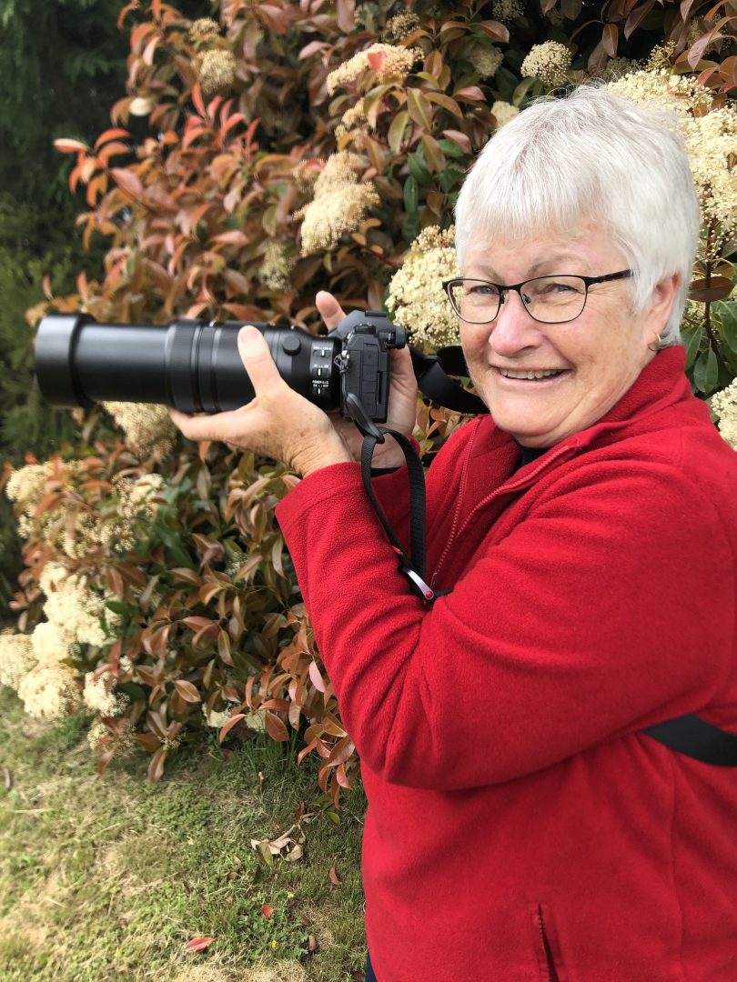 Woman with camera