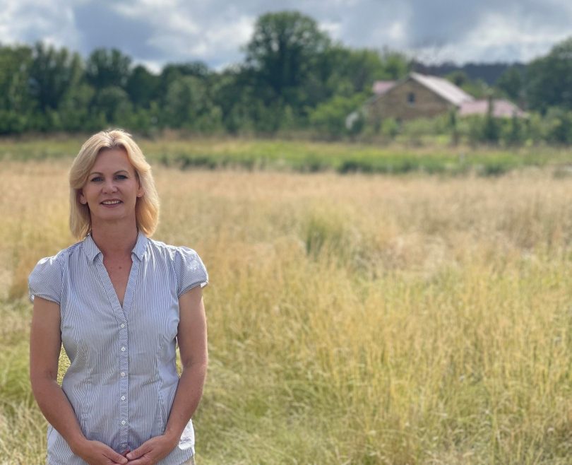 Woman in field