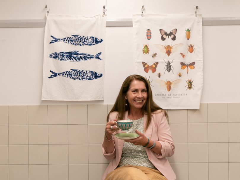 Woman drinking tea