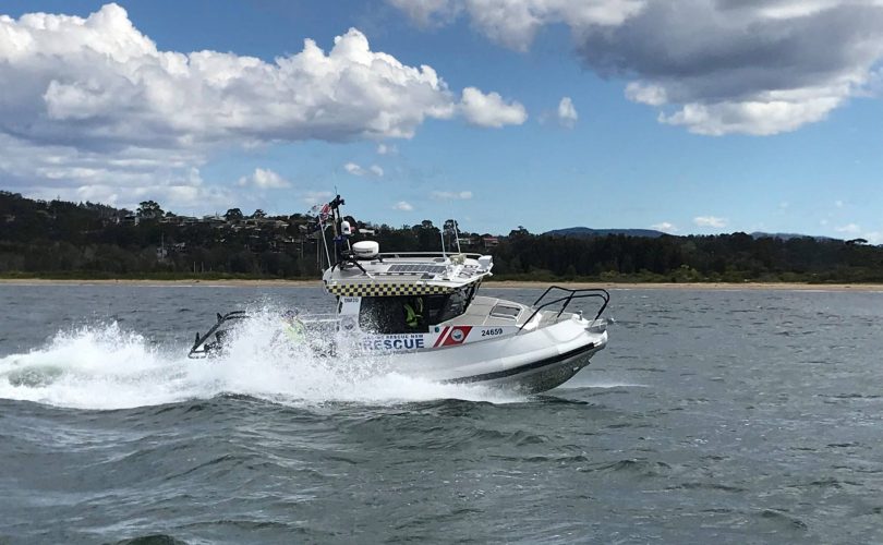 speed boat on water