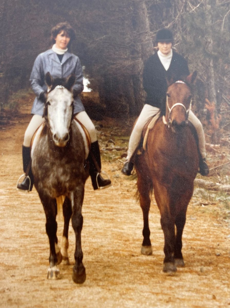 Two women on horses