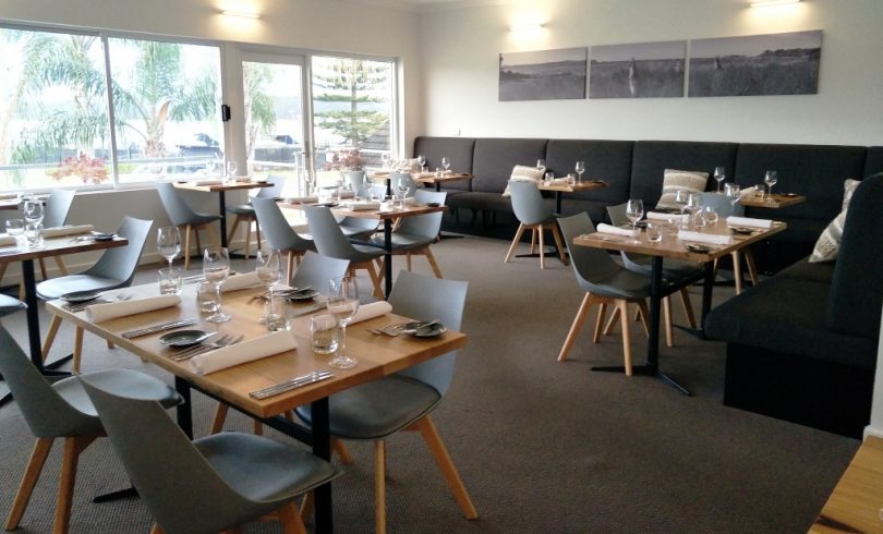 Shades of 1970s and upholstered comfort at The Sandbar Restaurant. Photo: Region Media