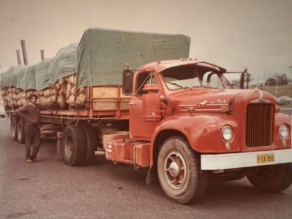 man and truck