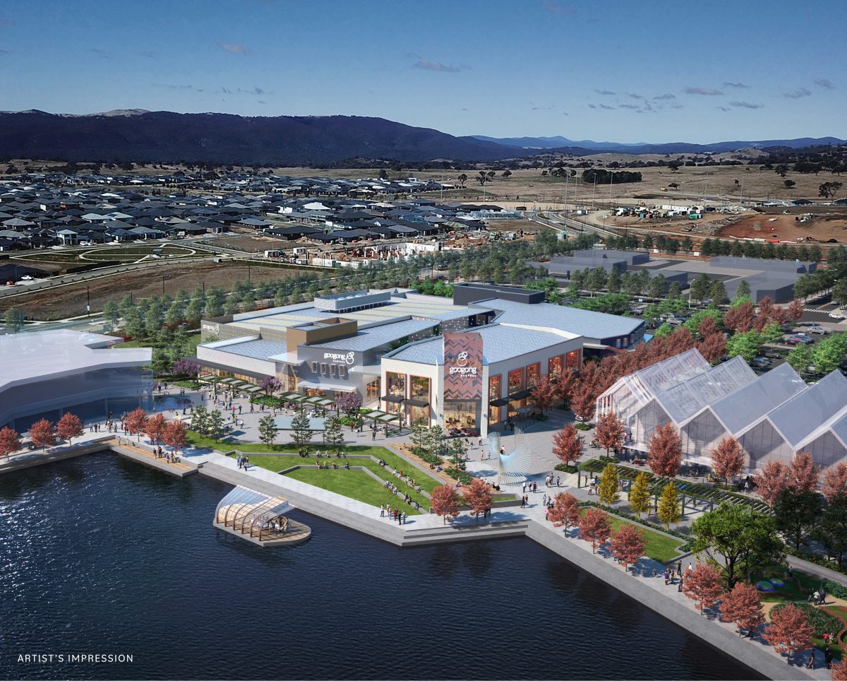 artist impression of Googong development