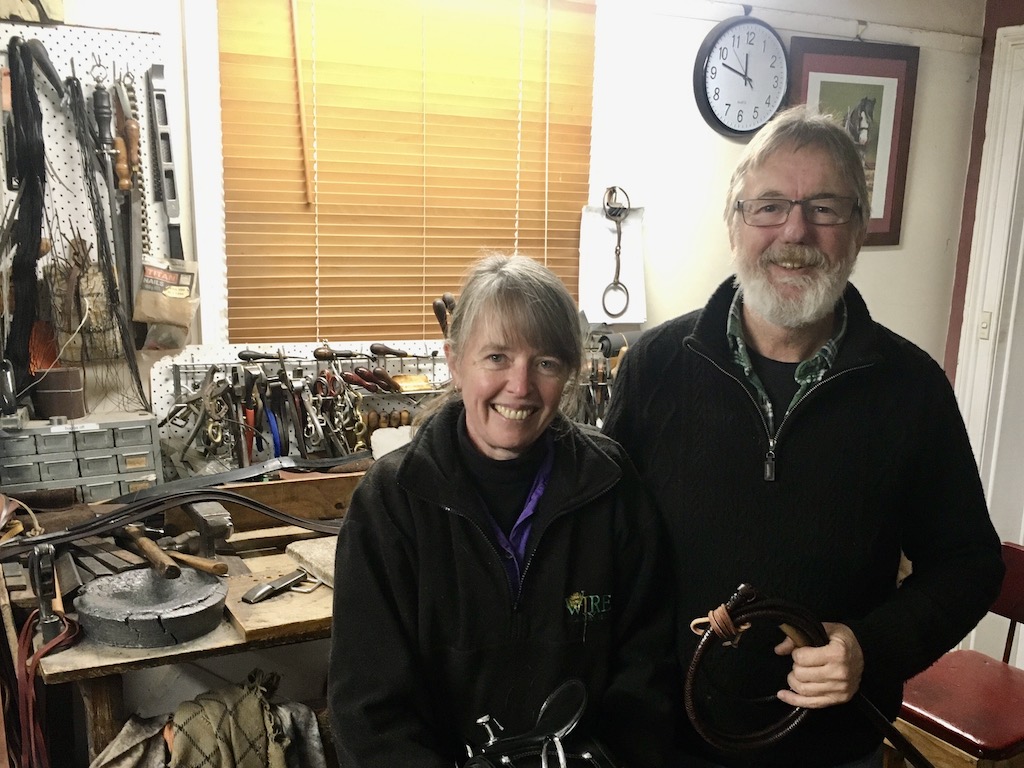 Kate Stewart and Peter Marmont in their workshop