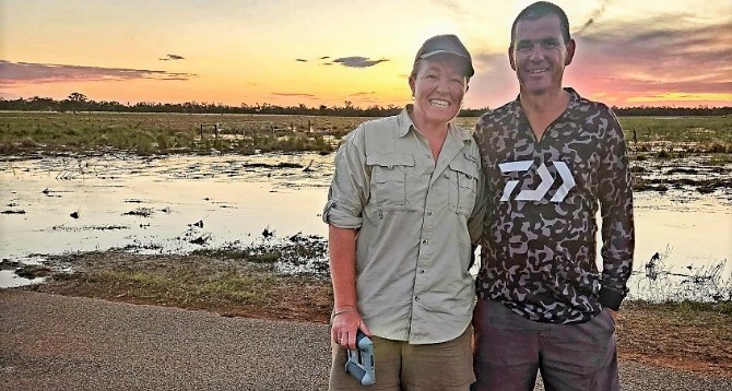 Bec and Steve Van Dyke on one of their many bird photography expeditions.