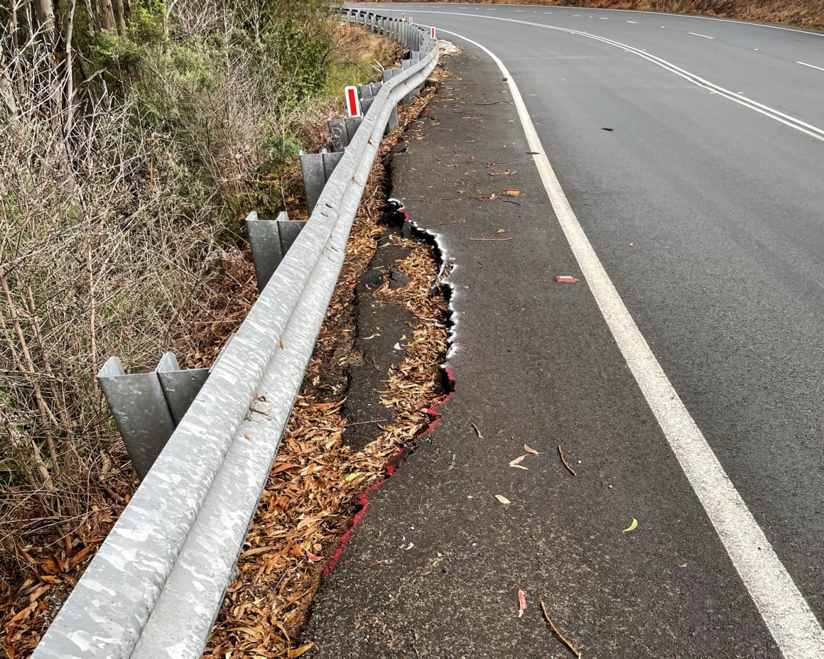 Brown Mountain landslip landslide repairs 