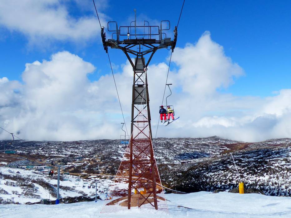 mt perisher double chair lift