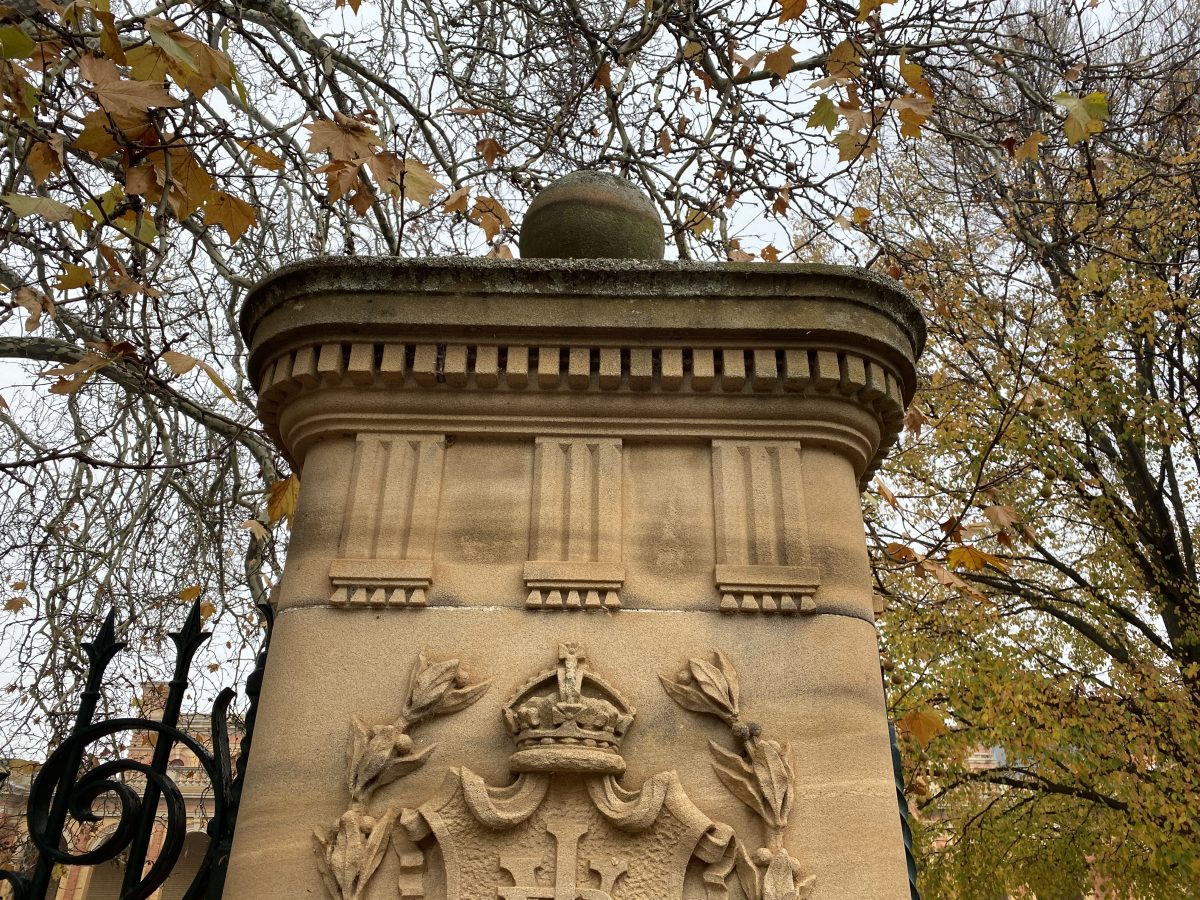 At the court house gates