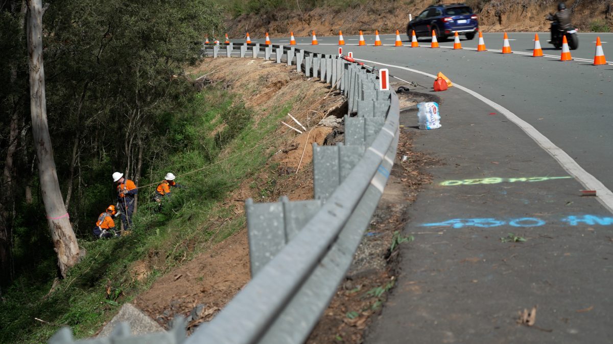 Brown Mountain landslip 