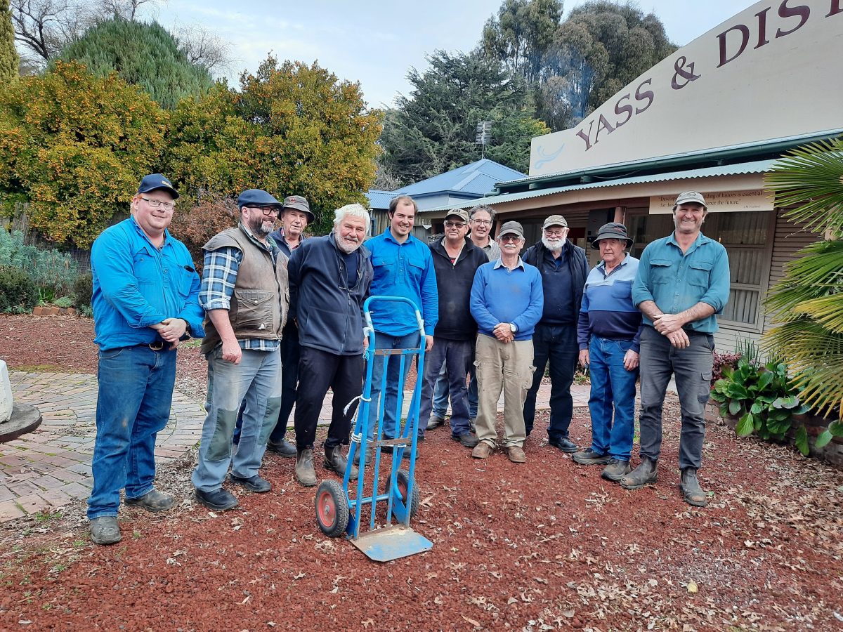 Members of the Yass Antique Farm Machinery Club helped the Yass and District Historical Society move its archives into its new home, the Yass Valley History Centre.