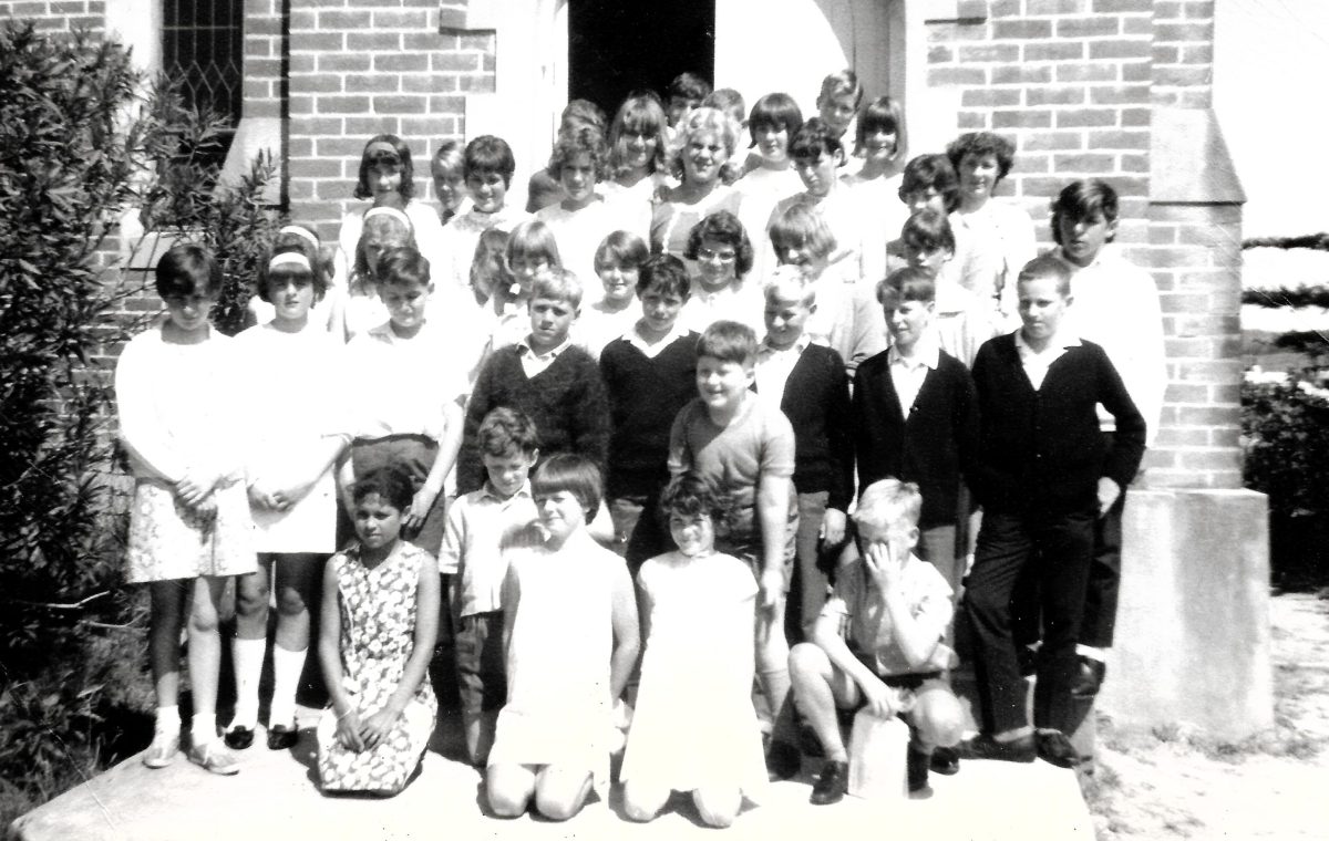 Children at Sunday school at Christ Church in Cobargo in the late 1960s. 