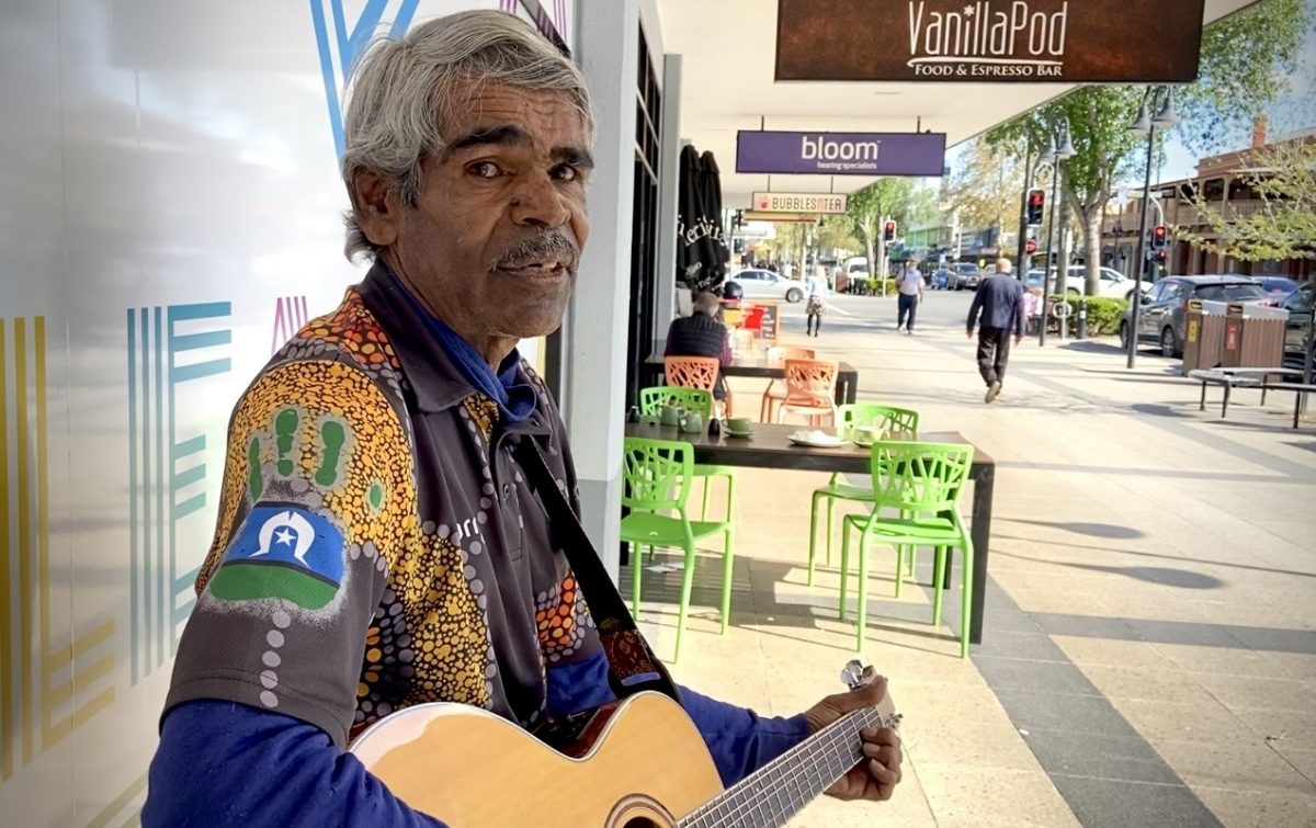 Man with guitar