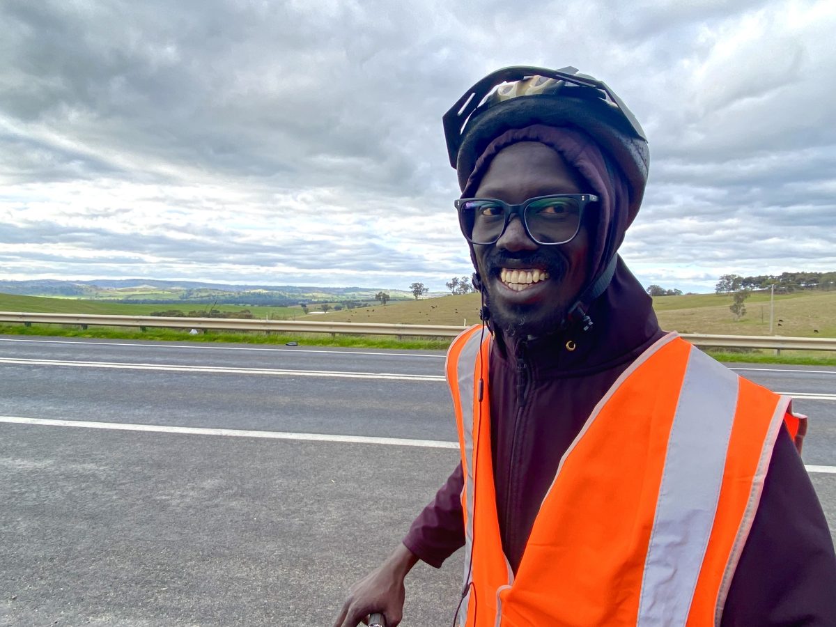 long-distance cyclist