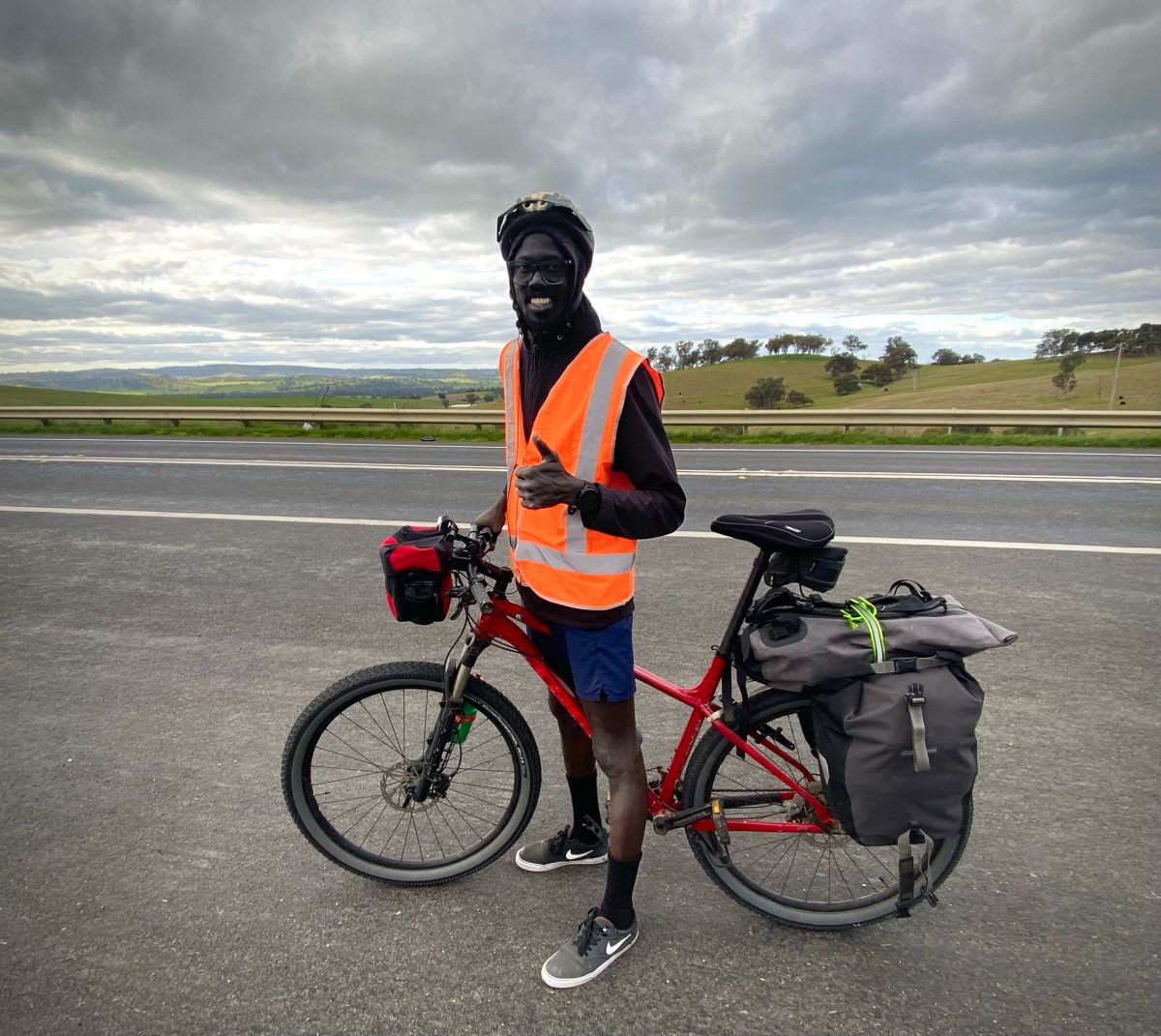 long-distance cyclist