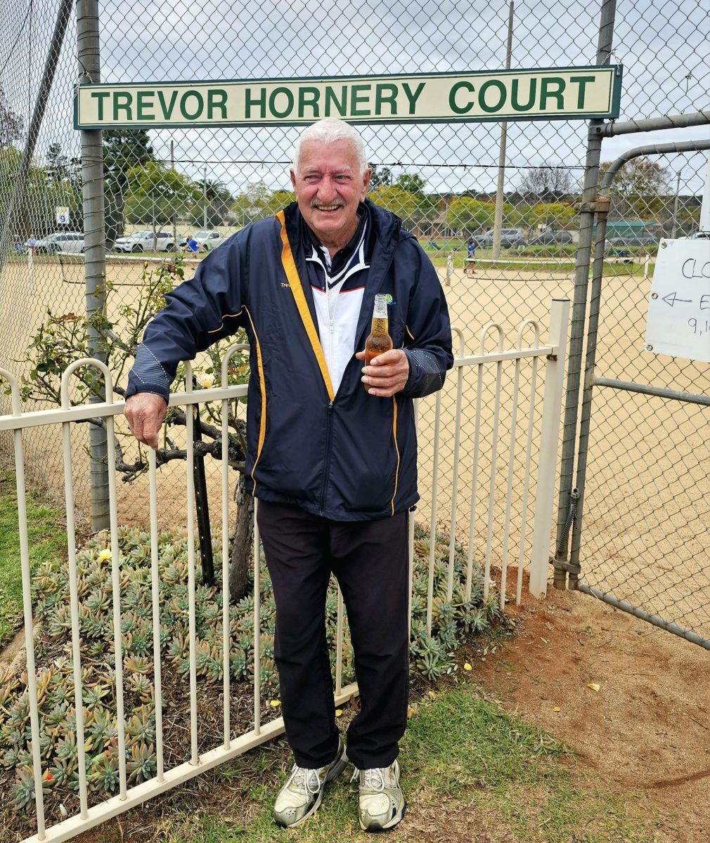 Trevor Horney with a beer